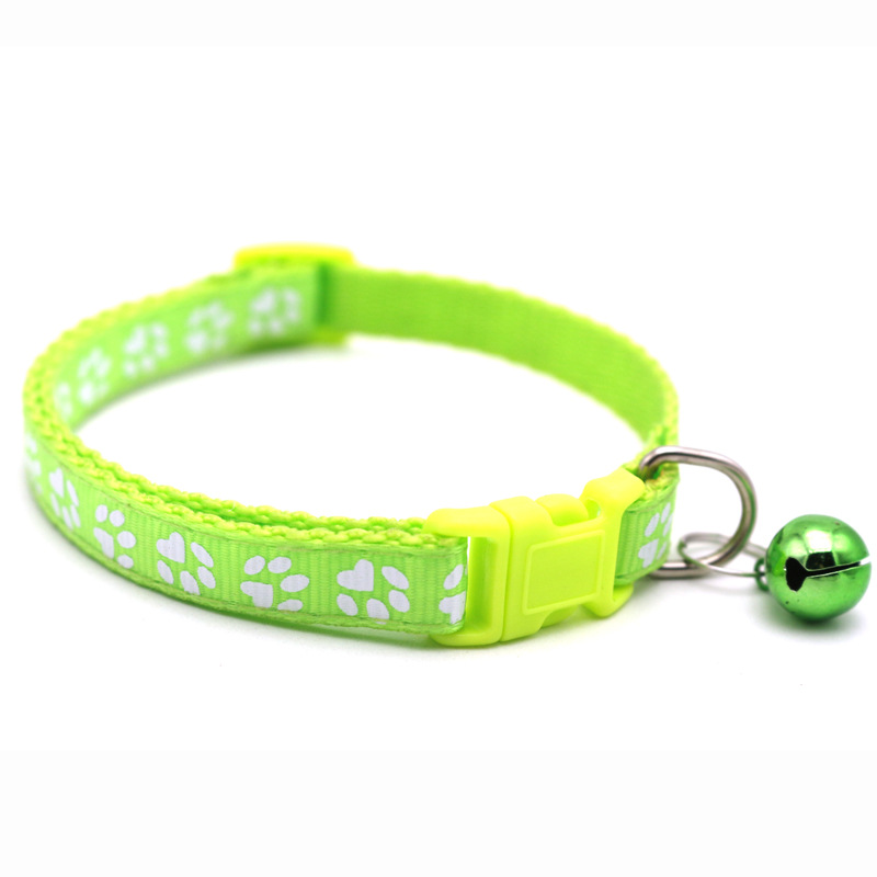 Pet Patch Bell Collar Dog Cat Single Footprint Safety Buckle Collar Cat Buckle Collar Retractable Dog Chain Pet Patch Bell Collar Dog Cat Single Footprint Safety Buckle Collar Cat Buckle Collar Retractable Dog Chain