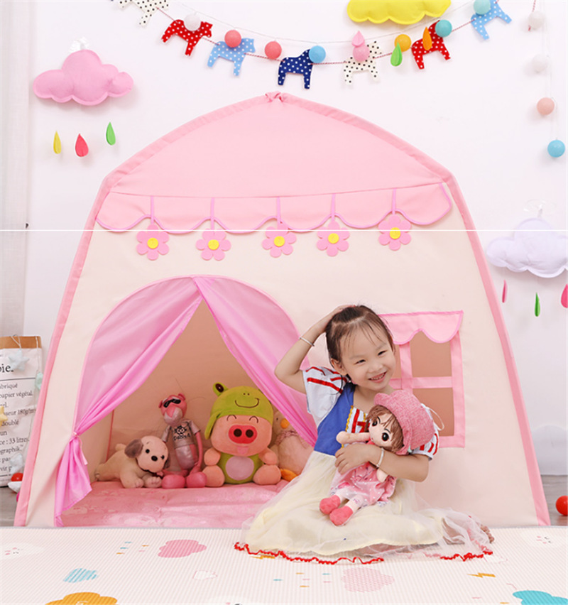 Cross-Border Amazon Children&#039;s Tent Game House Small Flower House 420d Princess Castle Indoor and Outdoor Tent Wholesale