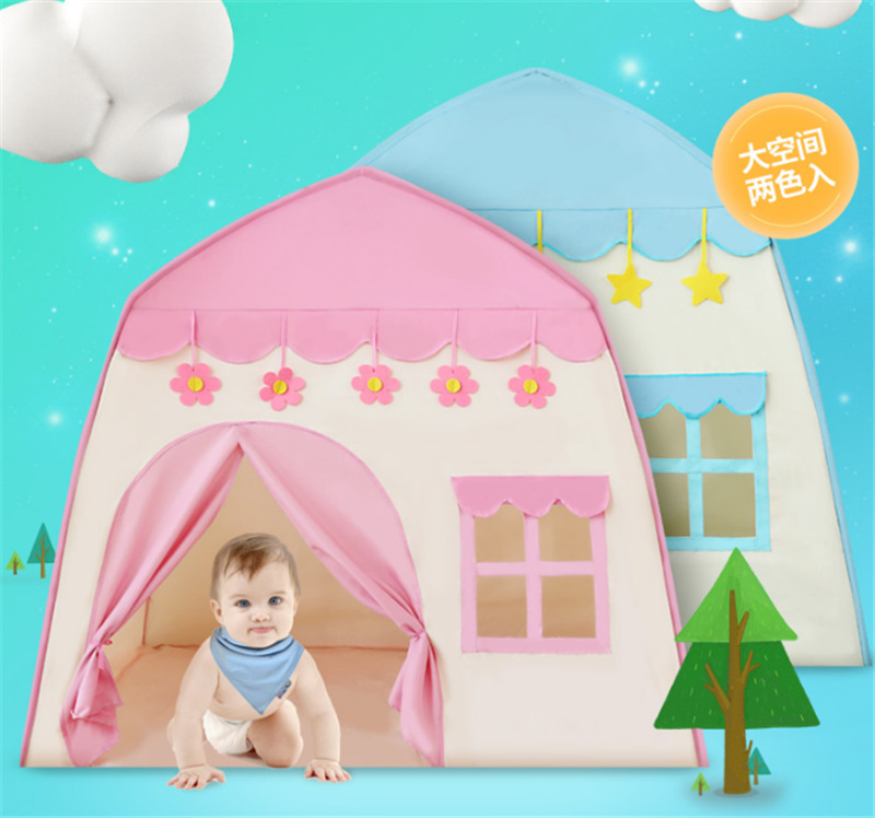 Cross-Border Amazon Children's Tent Game House Small Flower House 420d Princess Castle Indoor and Outdoor Tent Wholesale