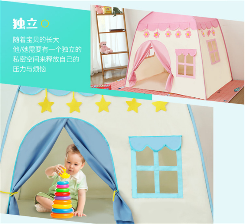 Cross-Border Amazon Children's Tent Game House Small Flower House 420d Princess Castle Indoor and Outdoor Tent Wholesale