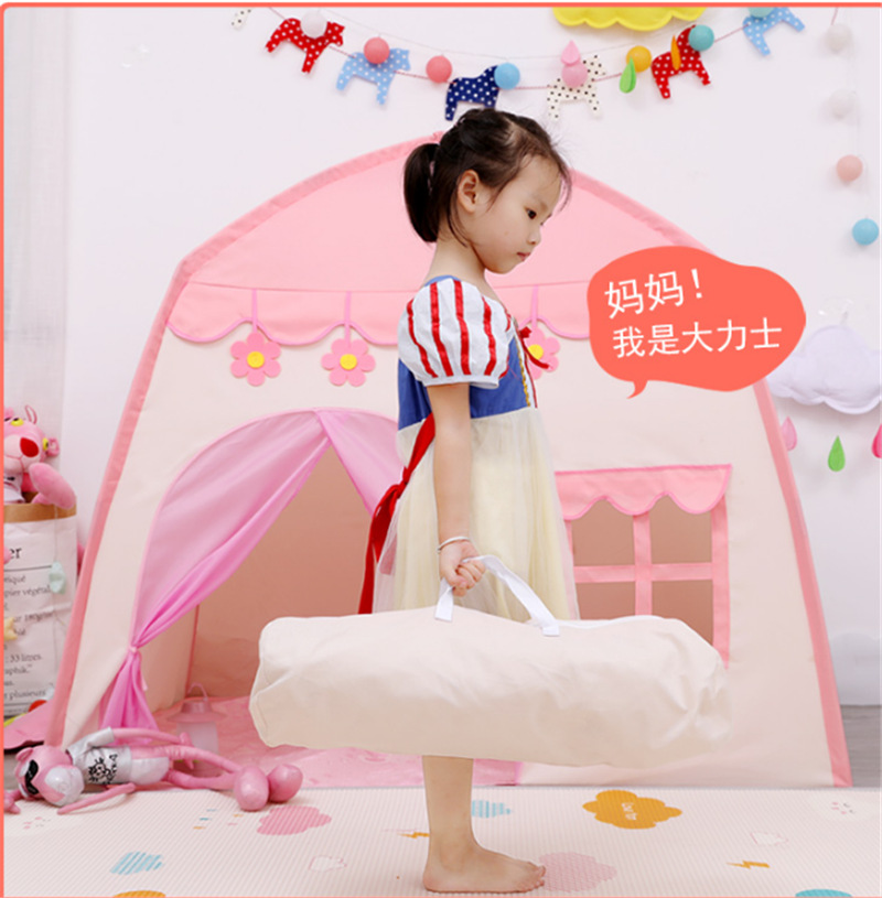 Cross-Border Amazon Children's Tent Game House Small Flower House 420d Princess Castle Indoor and Outdoor Tent Wholesale