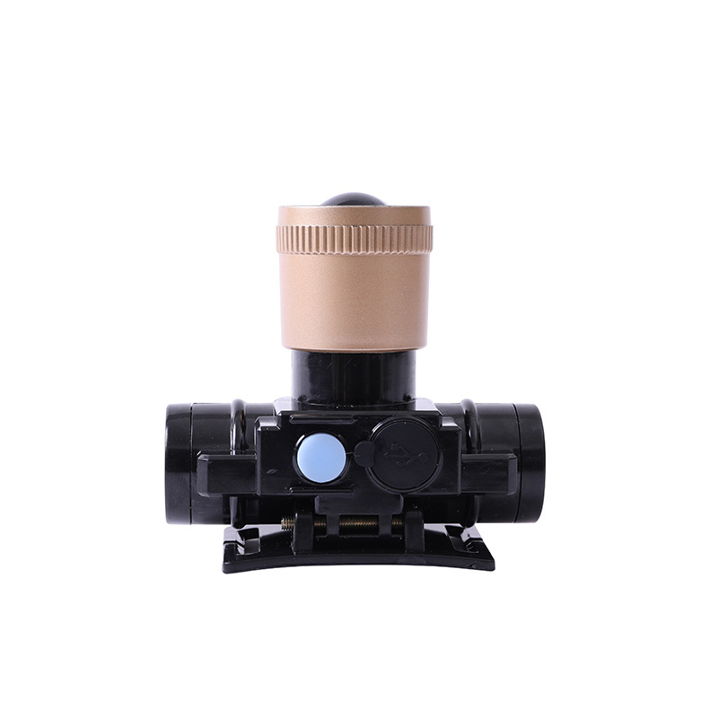 Rechargeable Zoom Headlight Strong Light Built-in Electronic Ballast Hunting Probe Super Bright Headlight Head-Mounted Night Fish Luring Lamp Miner's Lamp