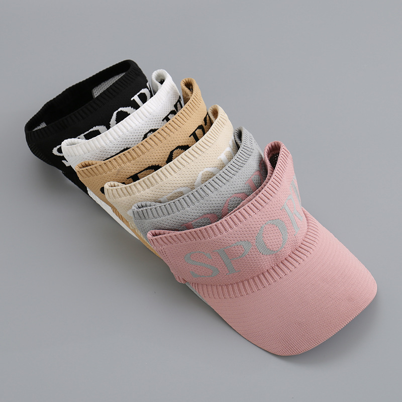 Jinniu New Sun Hat Spring and Summer Outdoor Sports Sun-Proof Hat Men&#039;s and Women&#039;s Topless Hat Knit Casual Peaked Cap