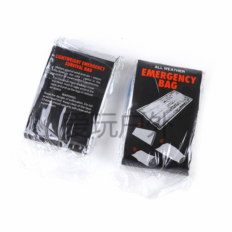 Outdoor Thermal Life-Saving Bag Emergency Blanket Keep Warm Sun Block Space Blanket Reflective Sleeping Bag Tent