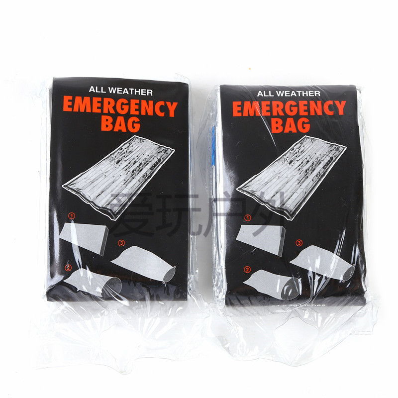 Outdoor Thermal Life-Saving Bag Emergency Blanket Keep Warm Sun Block Space Blanket Reflective Sleeping Bag Tent