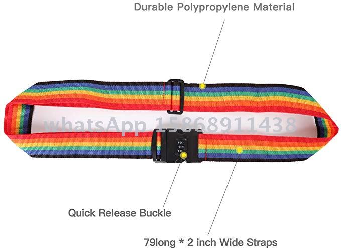 Slingifts Luggage Strap Combination Lock and Tag Set for Outdoor Sports Backpacking Sleeping Bag  Luggage, Bundling