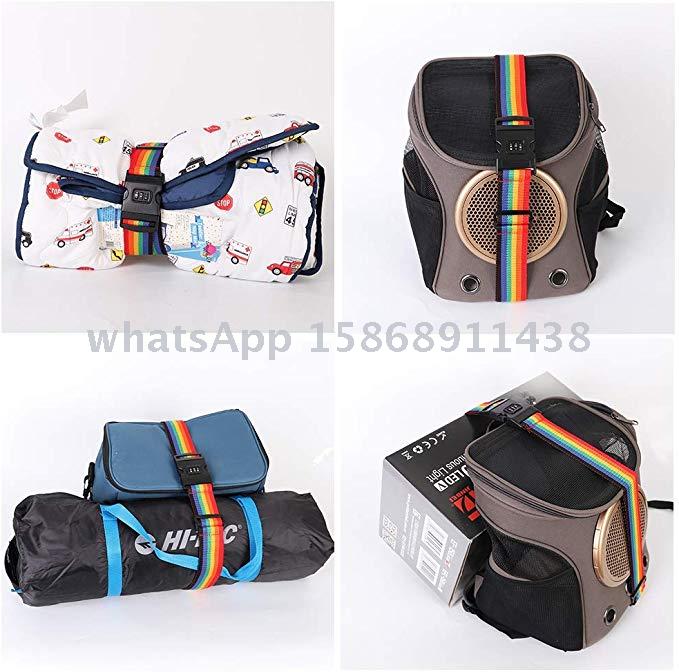 Slingifts Luggage Strap Combination Lock and Tag Set for Outdoor Sports Backpacking Sleeping Bag  Luggage, Bundling