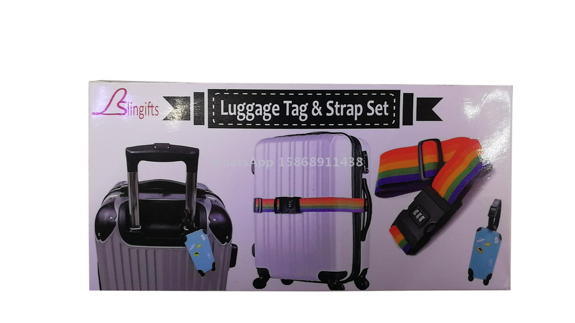 Slingifts Luggage Strap Combination Lock and Tag Set for Outdoor Sports Backpacking Sleeping Bag Luggage, Bundling Slingifts Luggage Strap Combination Lock and Tag Set for Outdoor Sports Backpacking Sleeping Bag Luggage, Bundling