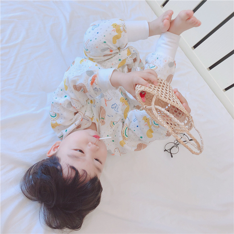 Spring and Autumn Long-Sleeved Four-Layer Bamboo Cotton Cloth Leg Sleeping Bag Baby Anti-Kick Quilt Sleeping Bag Spring and Autumn Long-Sleeved Four-Layer Bamboo Cotton Cloth Leg Sleeping Bag Baby Anti-Kick Quilt Sleeping Bag