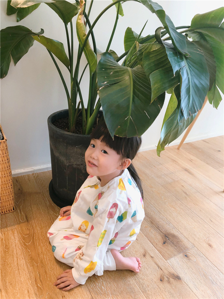 Spring and Autumn Long-Sleeved Four-Layer Bamboo Cotton Cloth Leg Sleeping Bag Baby Anti-Kick Quilt Sleeping Bag Spring and Autumn Long-Sleeved Four-Layer Bamboo Cotton Cloth Leg Sleeping Bag Baby Anti-Kick Quilt Sleeping Bag