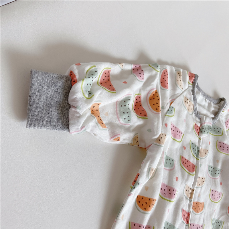 Spring and Autumn Long-Sleeved Four-Layer Bamboo Cotton Cloth Leg Sleeping Bag Baby Anti-Kick Quilt Sleeping Bag Spring and Autumn Long-Sleeved Four-Layer Bamboo Cotton Cloth Leg Sleeping Bag Baby Anti-Kick Quilt Sleeping Bag