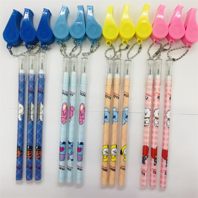 Creative Cartoon Pen Whistle Pendant Rub Easy to Wipe Primary and Secondary School Students Black Gel Pen Prize Gift Stationery Wholesale Creative Cartoon Pen Whistle Pendant Rub Easy to Wipe Primary and Secondary School Students Black Gel Pen Prize Gift Stationery Wholesale
