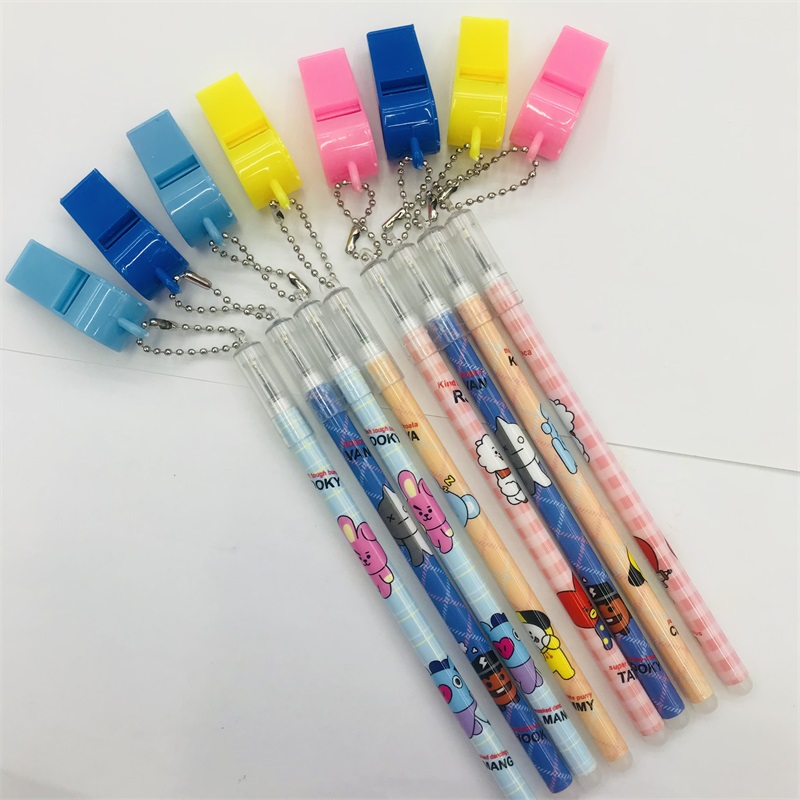 Creative Cartoon Pen Whistle Pendant Rub Easy to Wipe Primary and Secondary School Students Black Gel Pen Prize Gift Stationery Wholesale Creative Cartoon Pen Whistle Pendant Rub Easy to Wipe Primary and Secondary School Students Black Gel Pen Prize Gift Stationery Wholesale