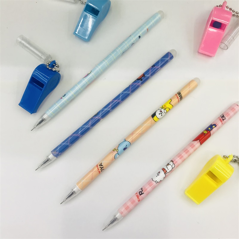 Creative Cartoon Pen Whistle Pendant Rub Easy to Wipe Primary and Secondary School Students Black Gel Pen Prize Gift Stationery Wholesale Creative Cartoon Pen Whistle Pendant Rub Easy to Wipe Primary and Secondary School Students Black Gel Pen Prize Gift Stationery Wholesale