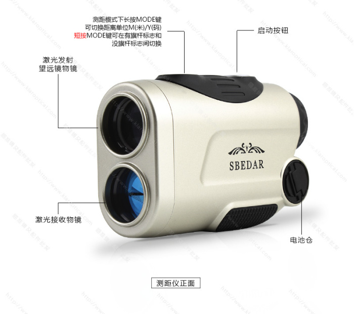 Outdoor hunting engineering measurement special 400 meters golf rangefinder single telescope