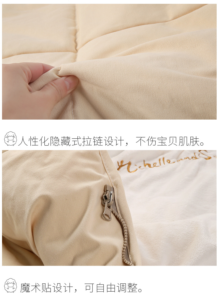 Cartoon children's sleeping bag kick proof sleeping bag baby sheep warm sleeping bag four seasons cover by children Cartoon children's sleeping bag kick proof sleeping bag baby sheep warm sleeping bag four seasons cover by children