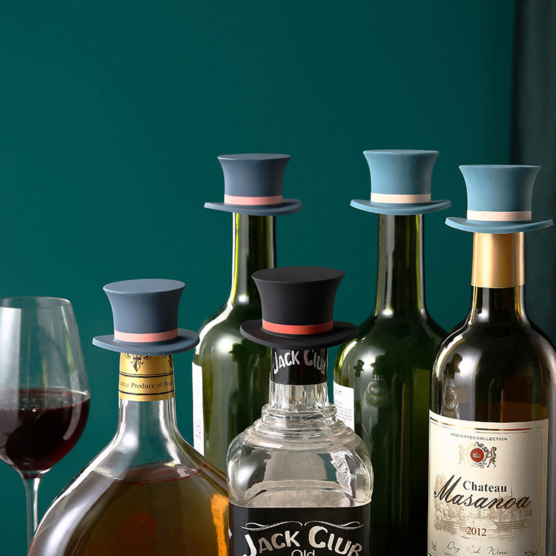 Household Wine Stopper Wine Bottle Stopper Wine Champagne Plug Bottle Cap Sealing Plug Creative Wine Bottle Stopper