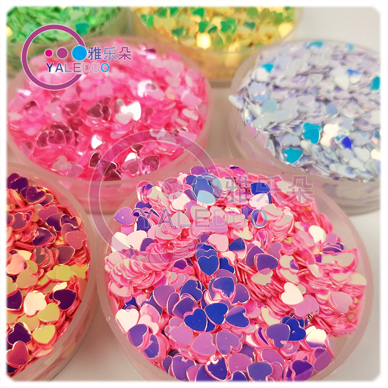4mm Love Heart Sequins Nail DIY Ornament Material Cap Bag Clothes Accessories