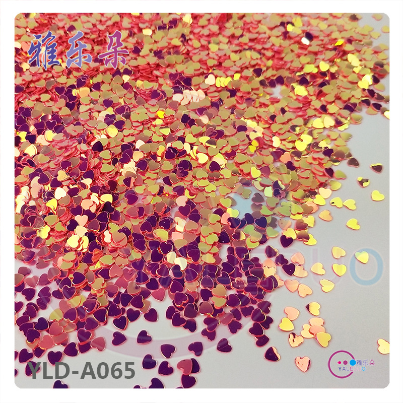 4mm Love Heart Sequins Nail DIY Ornament Material Cap Bag Clothes Accessories