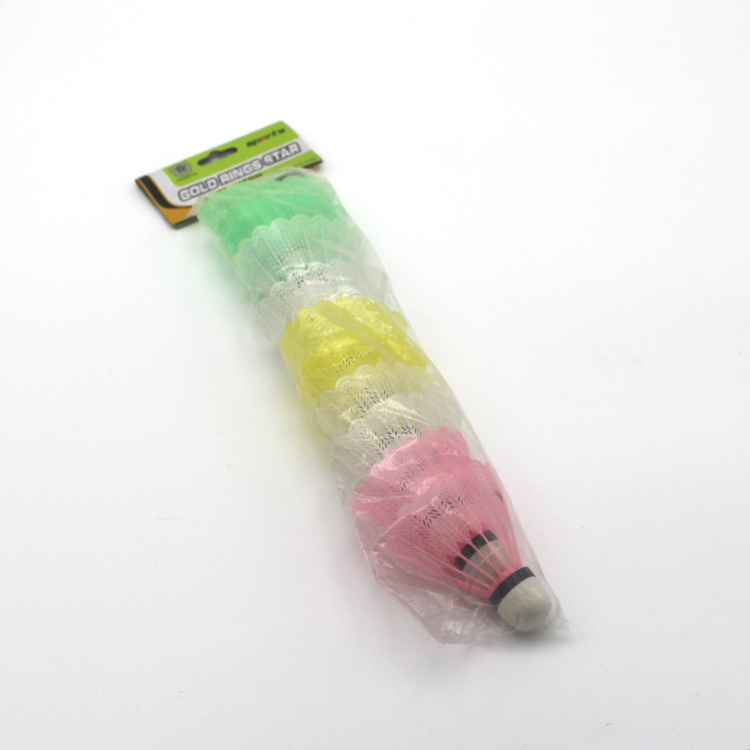 12 OPP bag color plastic foam head badminton factory direct selling 12 OPP bag color plastic foam head badminton factory direct selling