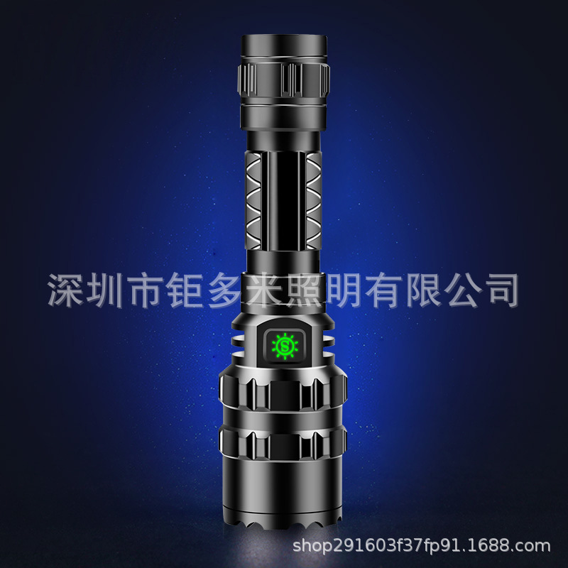Exclusive for Cross-Border USB Rechargeable L2 Flashlight Long Shot Mini Waterproof Night Riding Hunting Light LED Power Torch