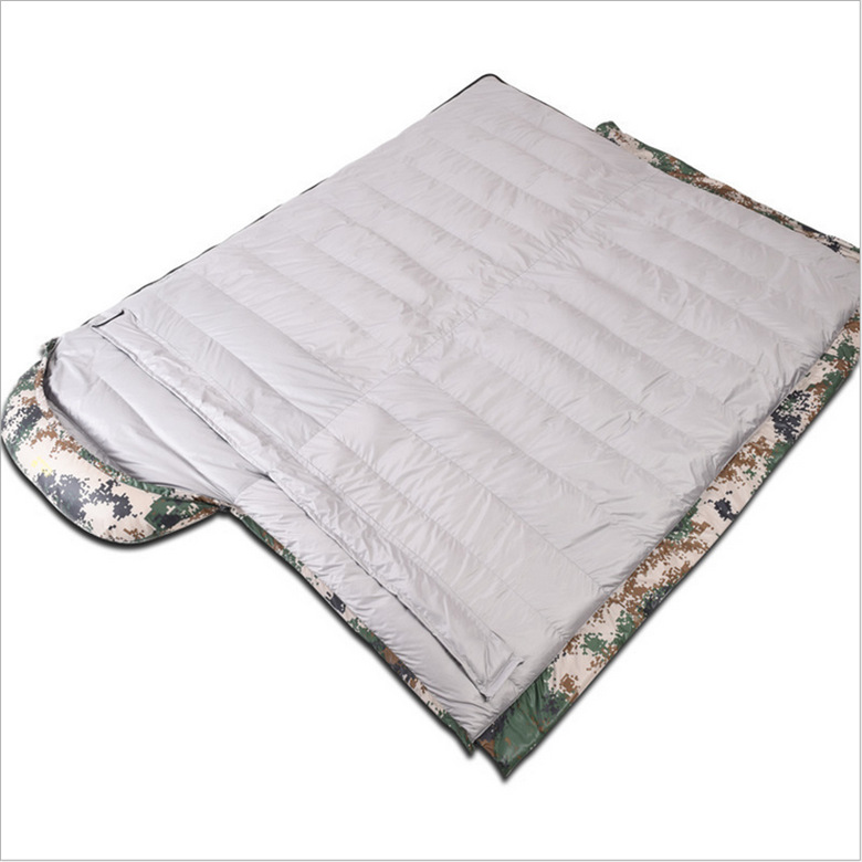 Camping winter -15 degrees down sleeping bag sleeping bag can be one of the two pairs of sleeping bag replacement