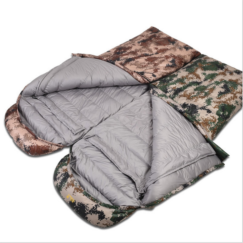 Camping winter -15 degrees down sleeping bag sleeping bag can be one of the two pairs of sleeping bag replacement