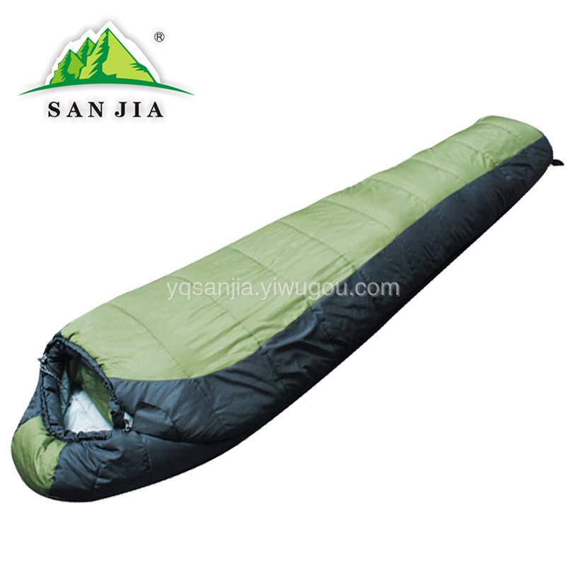 Certified SANJIA outdoor camping products silk floss sleeping bag thicken adult sleeping bag