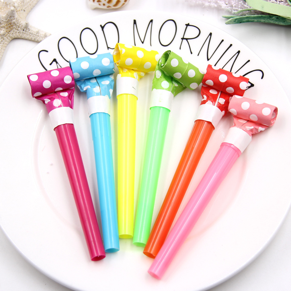 10 PCs 11cm Dot Long Tube Blowouts Cross-Border Amazon AliExpress Cheering Props Creative Whistle 10 PCs 11cm Dot Long Tube Blowouts Cross-Border Amazon AliExpress Cheering Props Creative Whistle