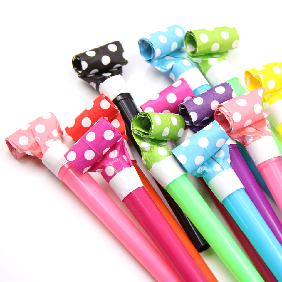 10 PCs 11cm Dot Long Tube Blowouts Cross-Border Amazon AliExpress Cheering Props Creative Whistle 10 PCs 11cm Dot Long Tube Blowouts Cross-Border Amazon AliExpress Cheering Props Creative Whistle