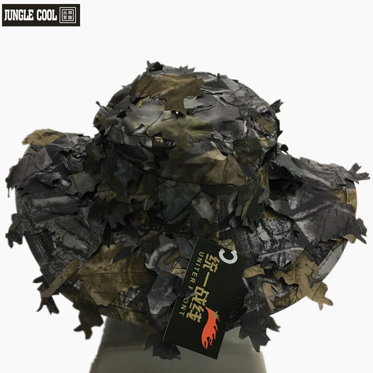 Outdoor Military Fans Field CS Camouflage Camouflage Cap Hunting Camouflage Cap Leaves Bionic Camouflage Ben Ni Hat round Hat