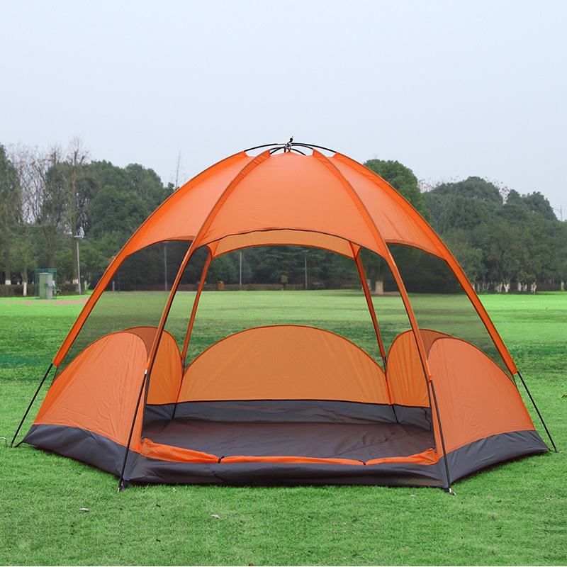 More than six large angle Shengyuan outdoor tent family leisure tent camping tent