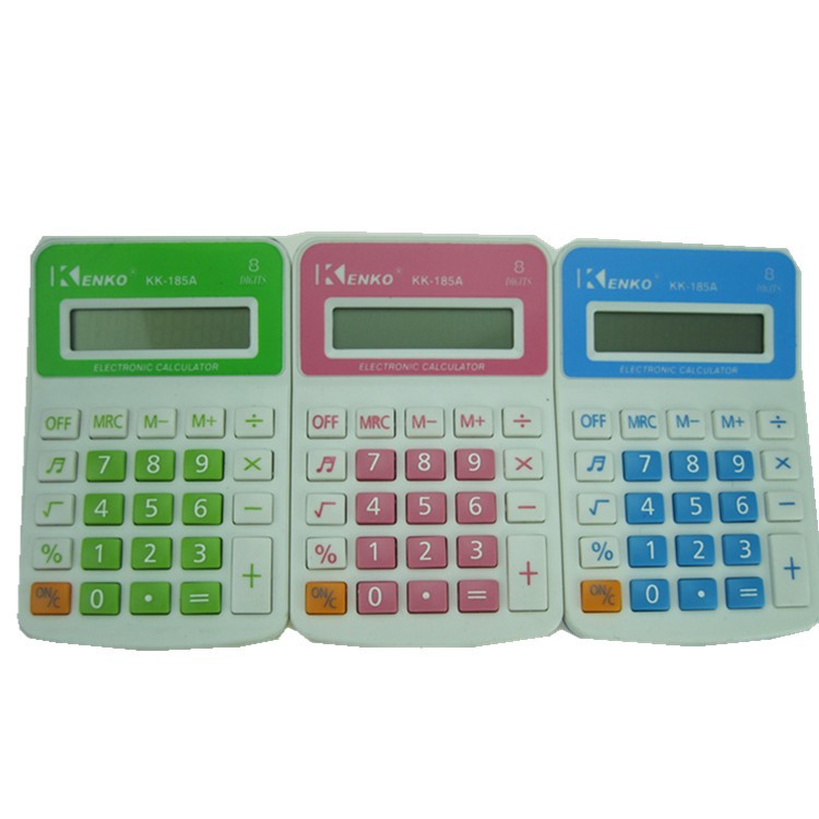 Manufacturers Supply Kenko Jiayi Calculator Kk-185A-Digit Desktop Office with Ring Calculator
