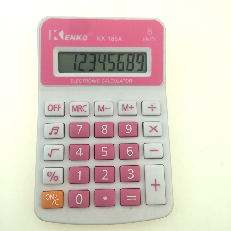 Manufacturers Supply Kenko Jiayi Calculator Kk-185A-Digit Desktop Office with Ring Calculator