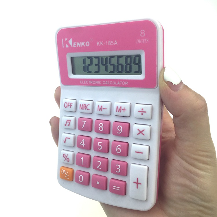 Manufacturers Supply Kenko Jiayi Calculator Kk-185A-Digit Desktop Office with Ring Calculator