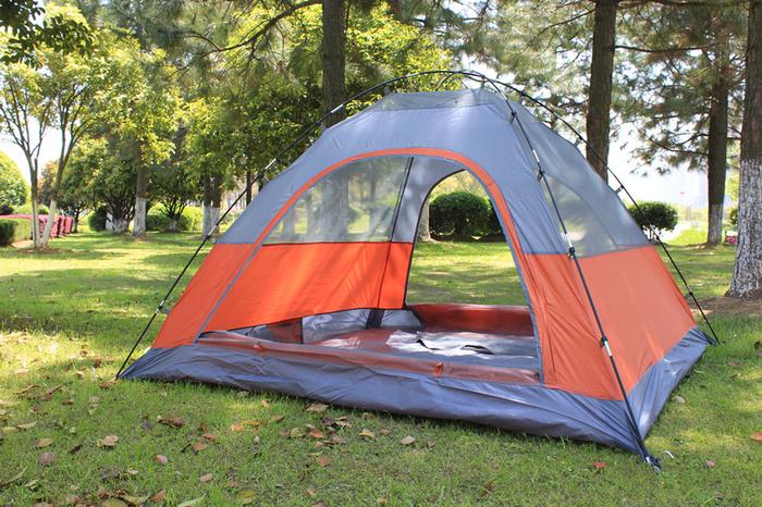    total glass rod double tent