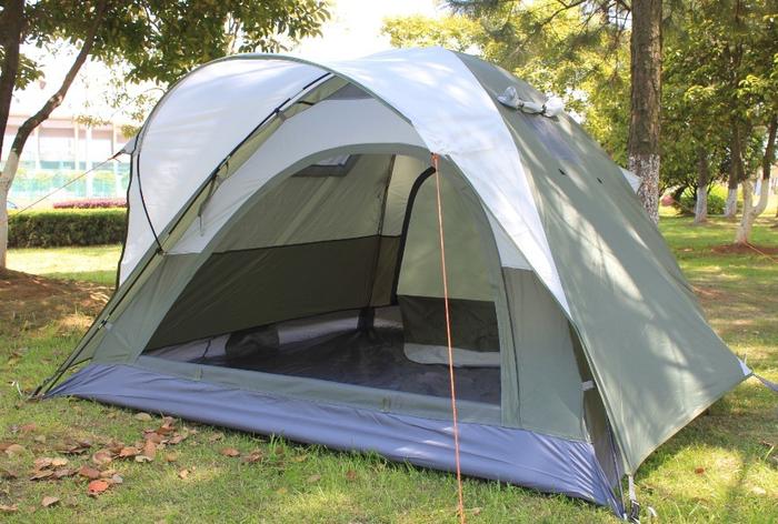    total glass rod double tent