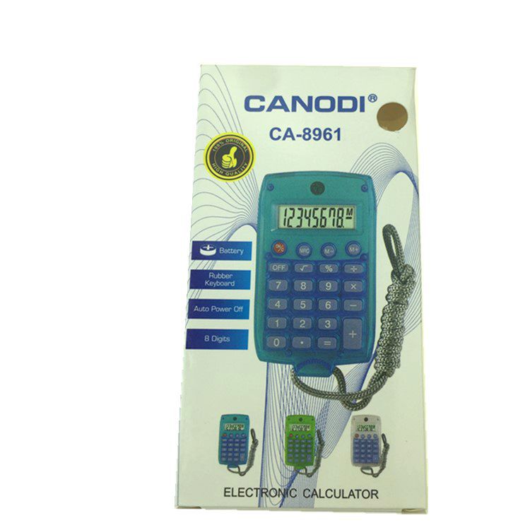 Factory Direct Sales CA-8961 Portable Color Gift Electronic Palm Calculator with Lanyard Factory Direct Sales CA-8961 Portable Color Gift Electronic Palm Calculator with Lanyard