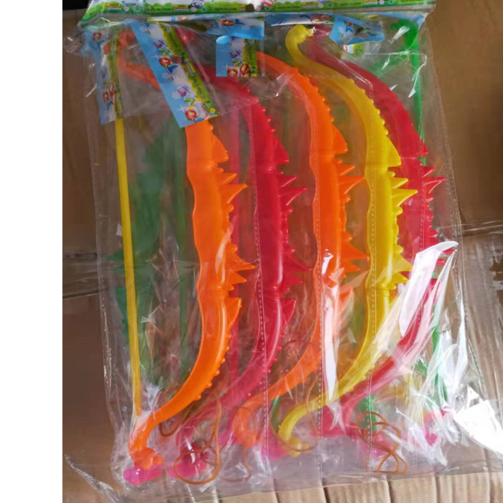Outdoor Plastic Children's Bow and Arrow Toy OPP Set Stall Toy Ground Push Small Gift Wholesale Outdoor Plastic Children's Bow and Arrow Toy OPP Set Stall Toy Ground Push Small Gift Wholesale