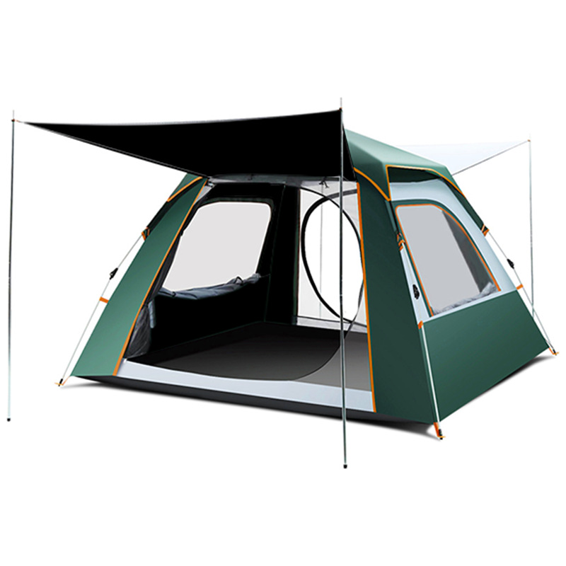 Explorer Tent Outdoor Camping Beach Camping 3-4 People Thickened Automatic Rainproof Sun Protection by the Sea Rainproof