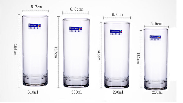 Bow and Arrow Lemeiya Glass Tumbler Hotel Gargle Cup Juice Cup Heat-Resistant Tea Cup