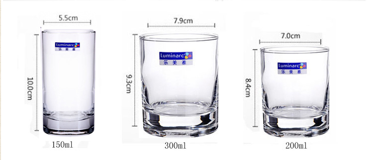 Bow and Arrow Lemeiya Glass Tumbler Hotel Gargle Cup Juice Cup Heat-Resistant Tea Cup