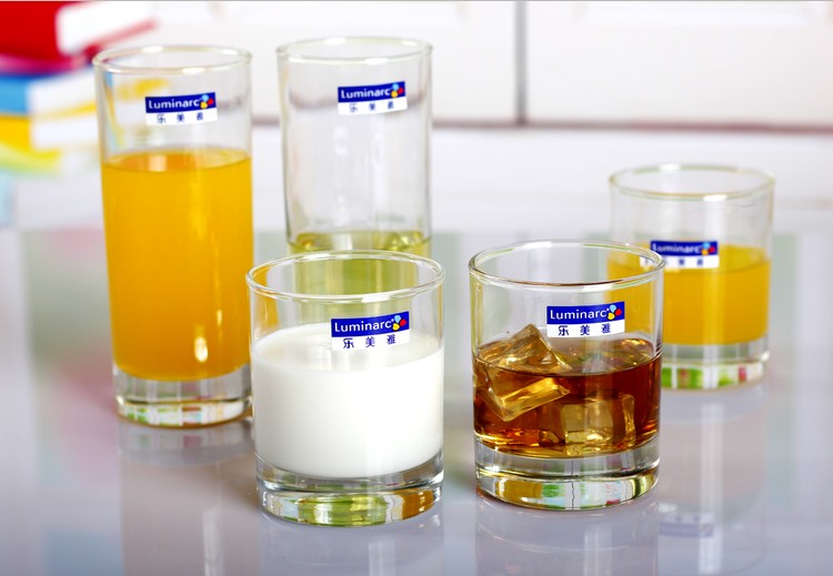 Bow and Arrow Lemeiya Glass Tumbler Hotel Gargle Cup Juice Cup Heat-Resistant Tea Cup
