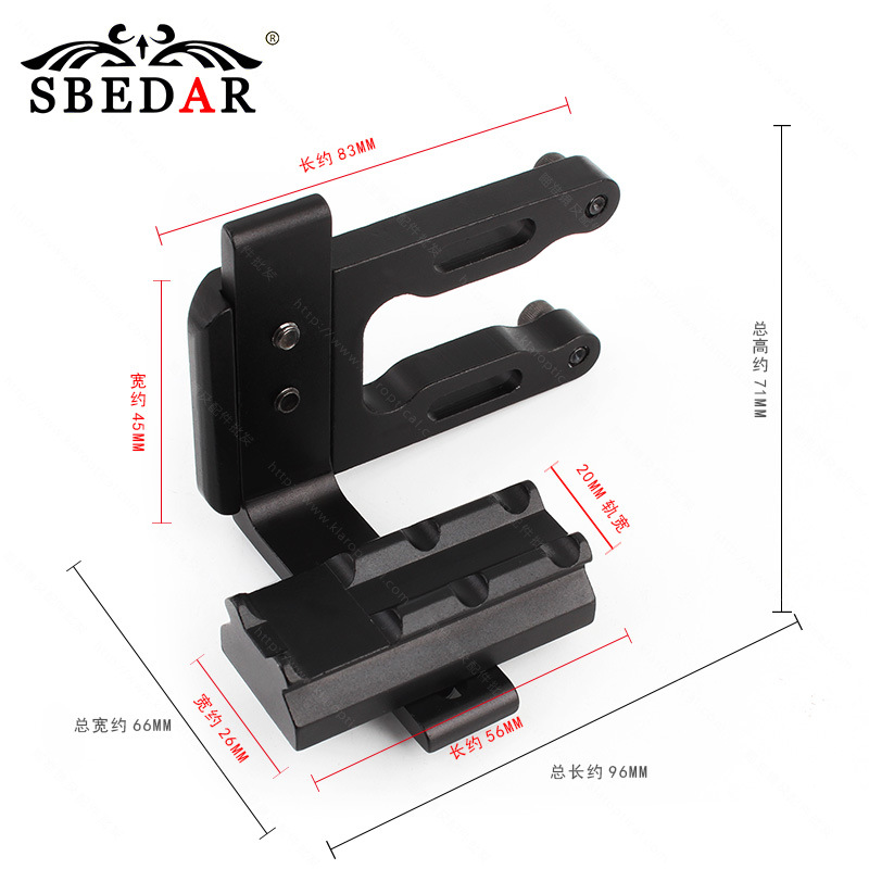 Cloud Light Recurve Composite Aluminum Bracket Can Be Equipped with Red Dot Laser Flashlight Bracket Bow and Arrow Bracket