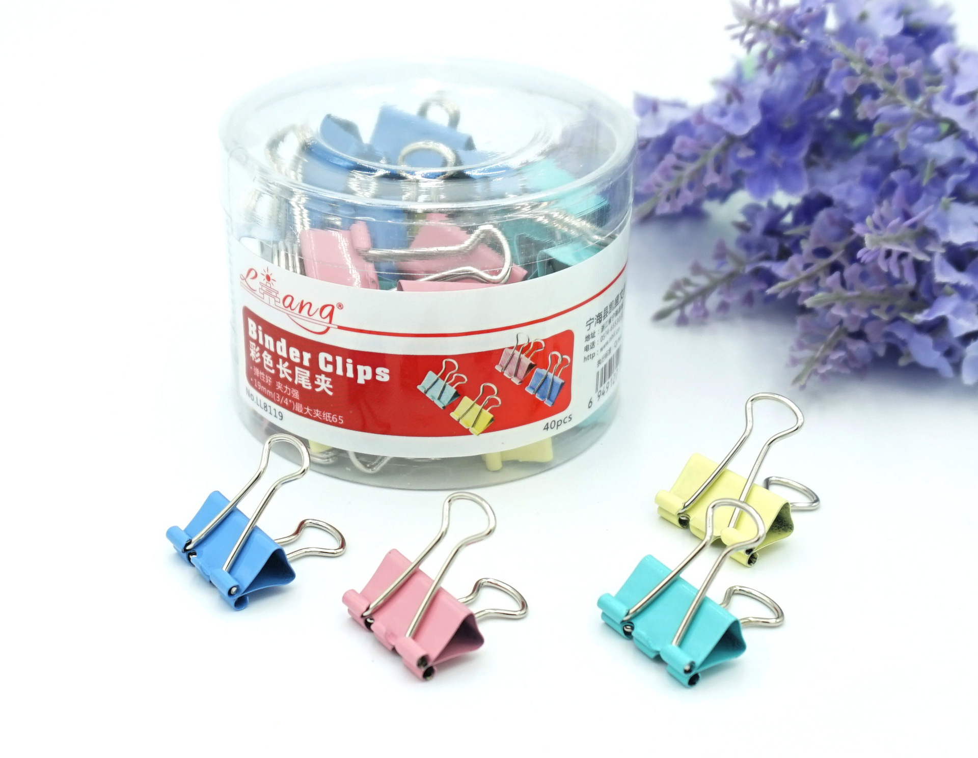 Inventory Clearance 19mm Color Long Tail Clip High Quality Ticket Clips 25mm Student Test Paper Clip Files Binder Clip