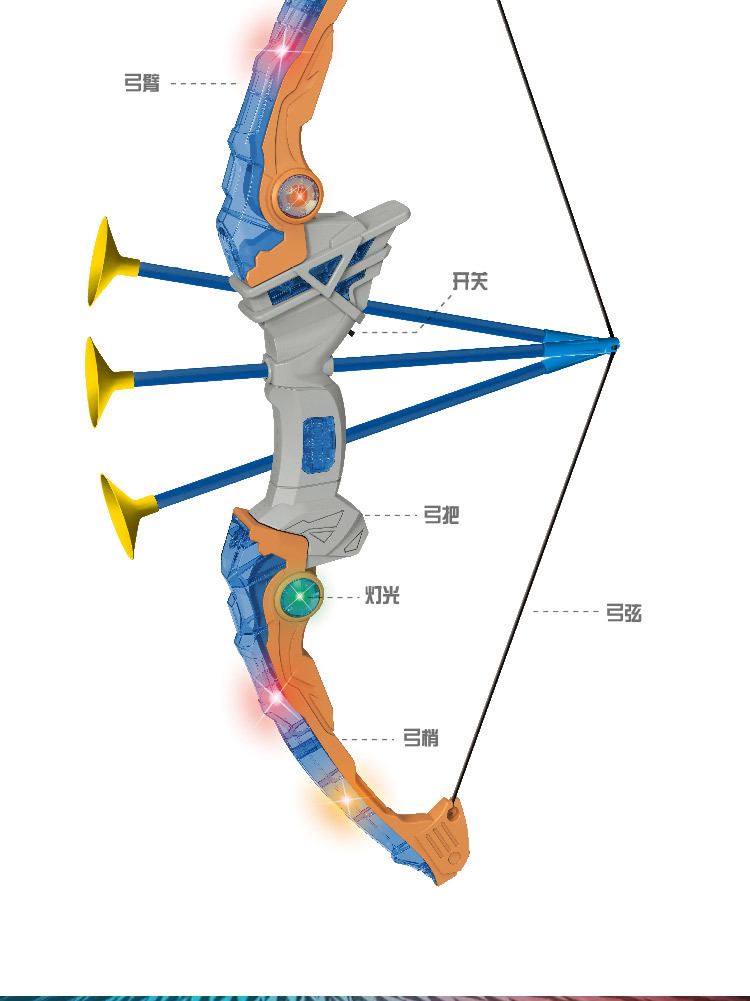 Wholesale Storm Sharpshooter Simulation Bow and Arrow Set Toys with Lights New Children's Toys Hot Sale Cross-Border Hot Wholesale Storm Sharpshooter Simulation Bow and Arrow Set Toys with Lights New Children's Toys Hot Sale Cross-Border Hot