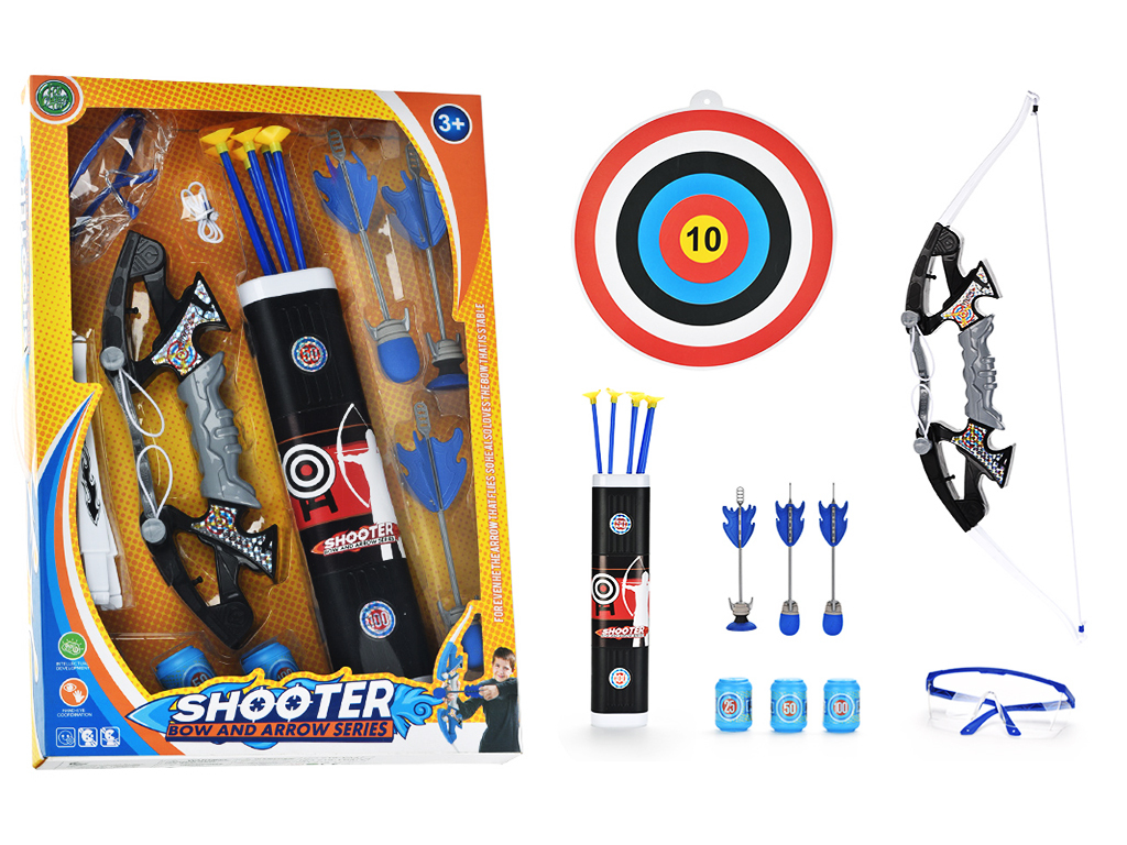 Bow And Arrow Set Double Play 6 Long Arrows 3eva Arrows Children &#039;S Educational Toys Outdoor Sports For Family