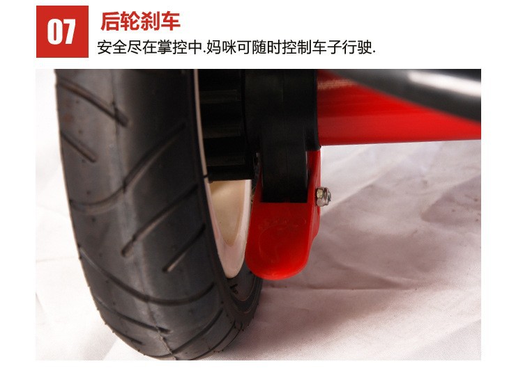Factory Direct Sales Children's Three-Wheeled Trolley Baby Child Bicycle with Umbrella Canopy Rear Storage Basket Children's Toy Car