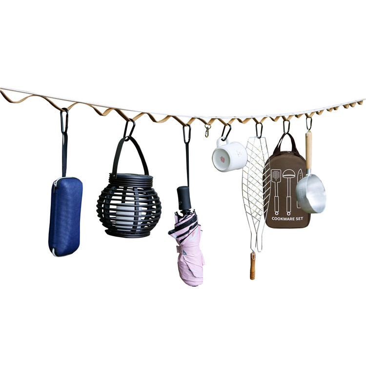 Cross-Border Amazon Spot Outdoor Camping Camping Equipment Clothesline 25 Ring Leather Canopy Tent Lanyard Cross-Border Amazon Spot Outdoor Camping Camping Equipment Clothesline 25 Ring Leather Canopy Tent Lanyard