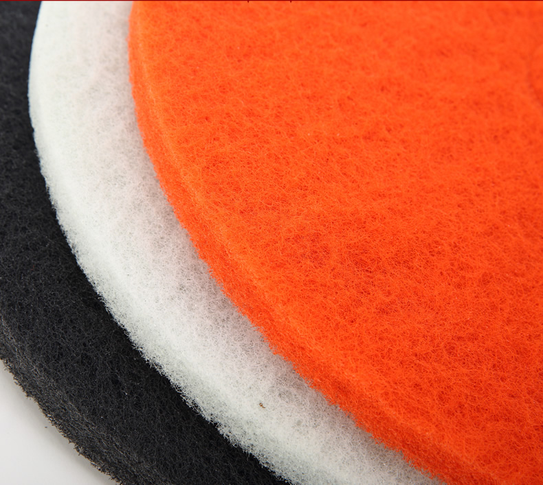 Brush Machine Accessories Joint Venture Cleaning Pad Floor Cleaning Polishing Pad Abrasive Disc Wax Mat (Red, White)